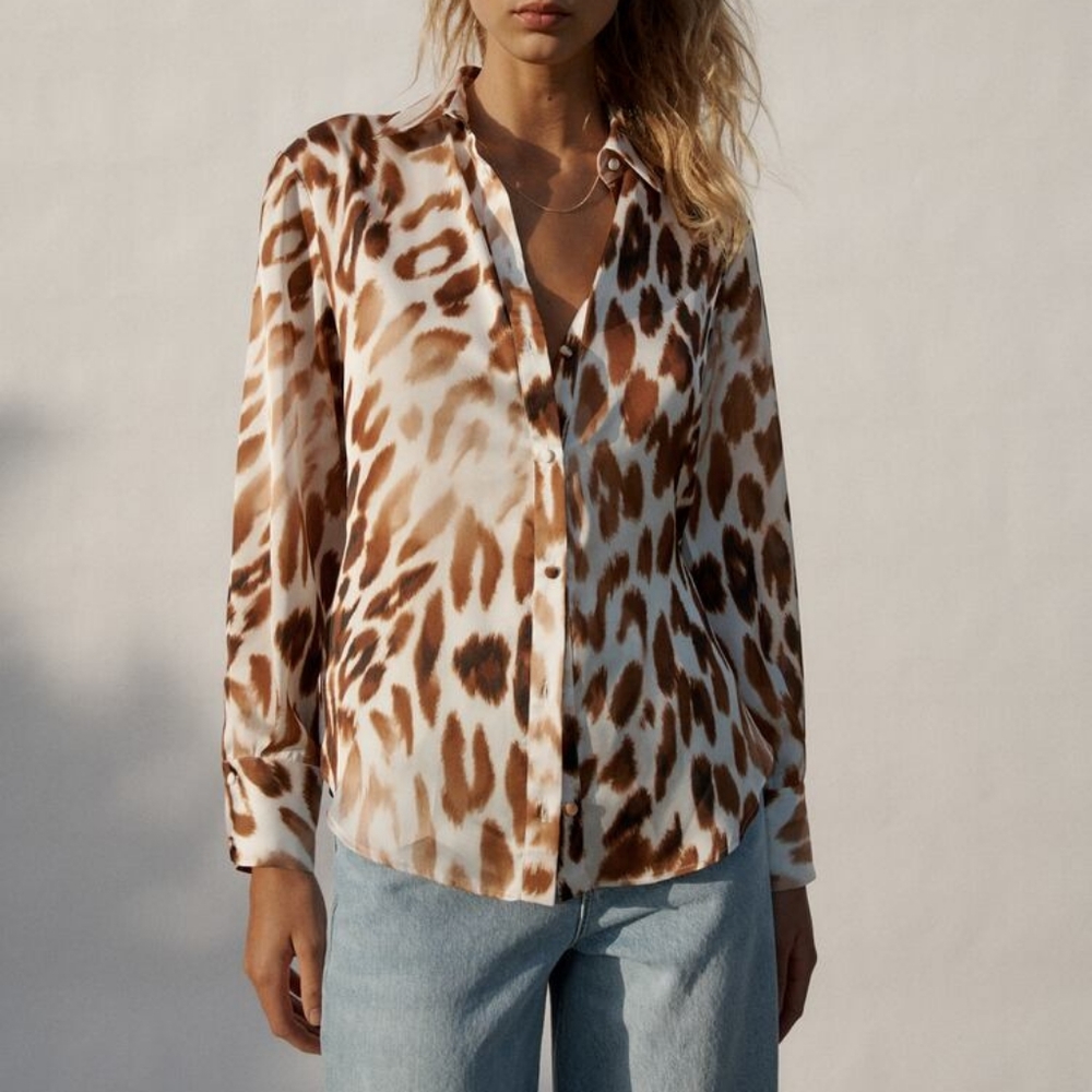 Zara Limited Edition Animal Print Shirt